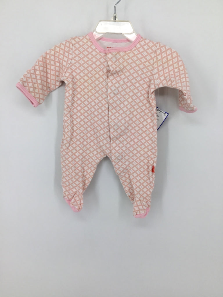 Magnetic Me Child Size Newborn Pink Sleepers