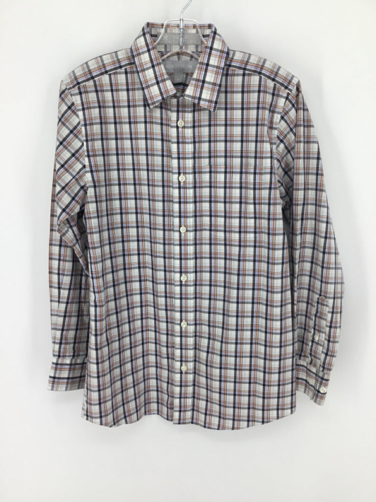 Nordstrom Child Size 10 Multi-Color Plaid Shirt - boys