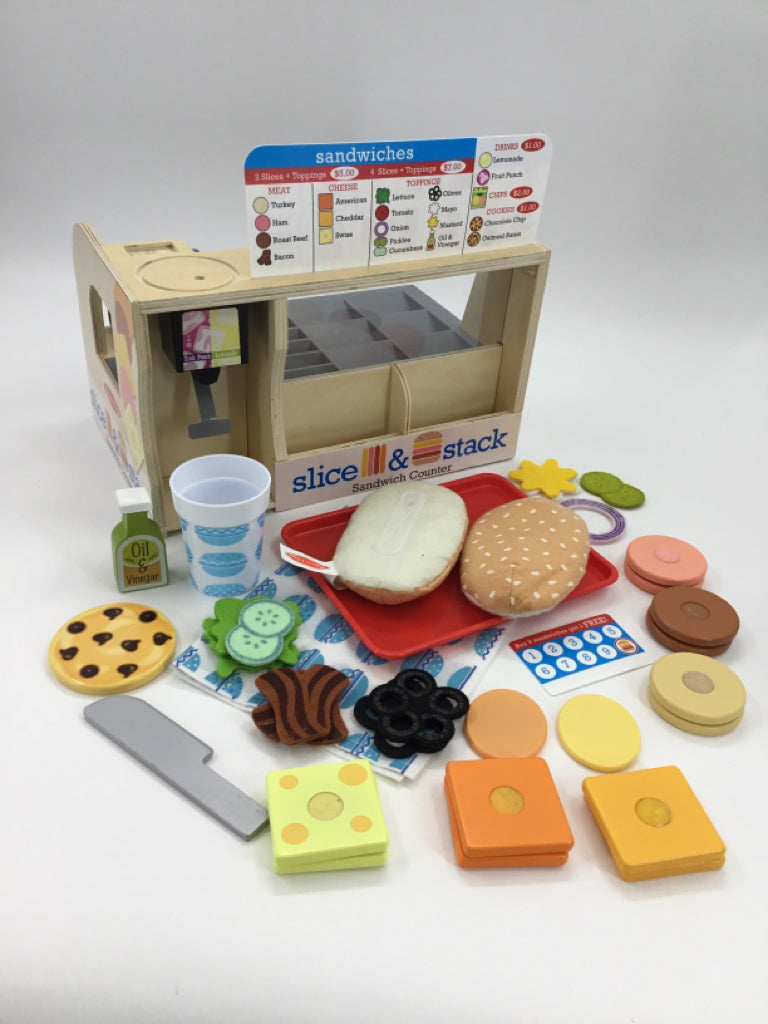 Melissa & Doug Slice & Stack Sandwich Counter