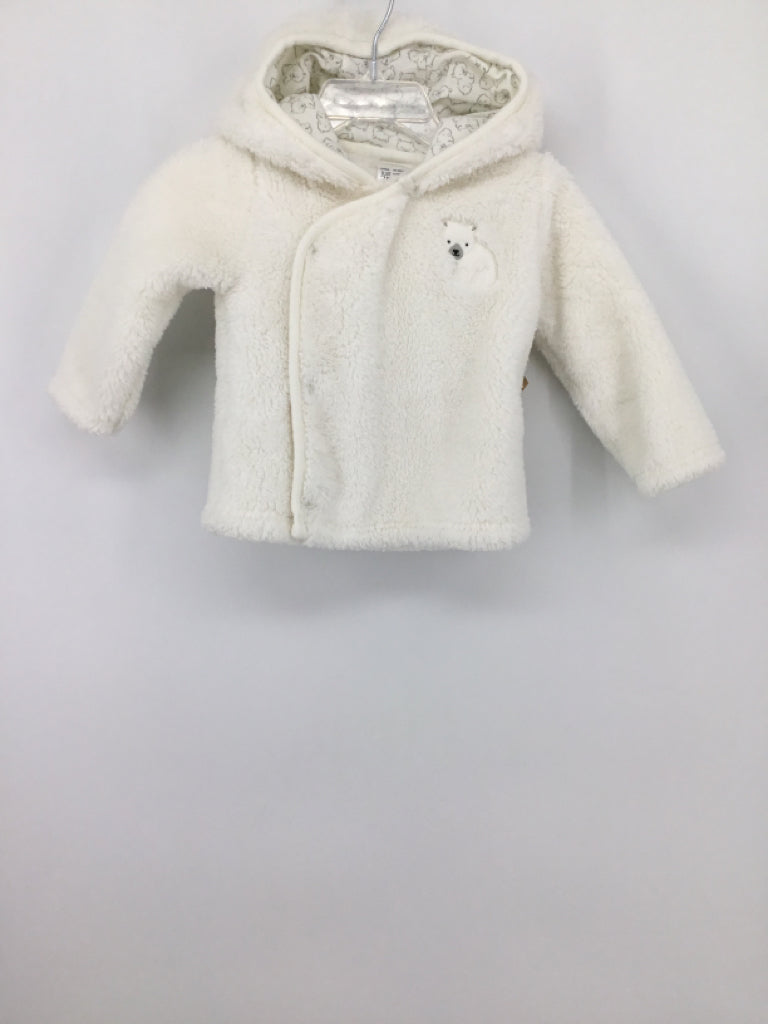 Just One You Made by Carters Child Size 6-9 Months White Solid Hoodie - boys
