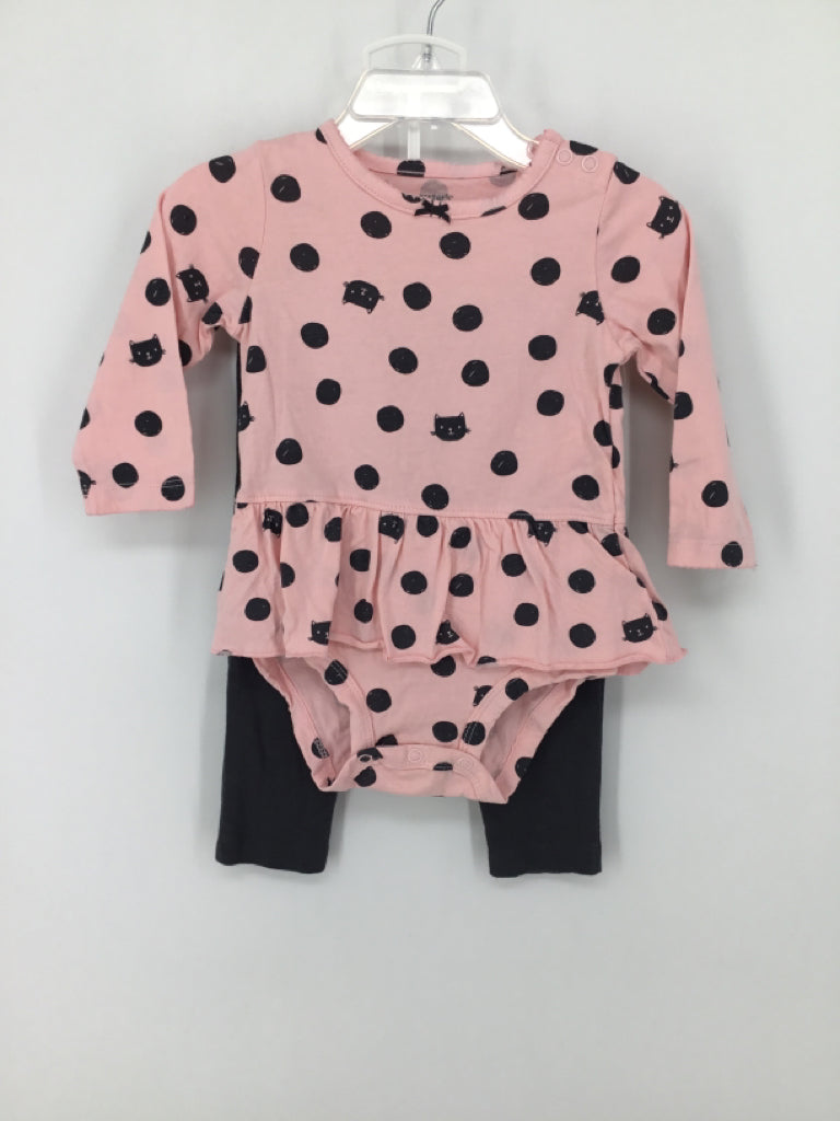 Carter's Child Size 9 Months Pink Outfit - girls