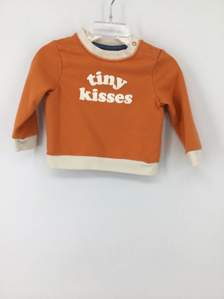Cat & Jack Child Size 12 Months Orange screen printed Sweatshirt - boys
