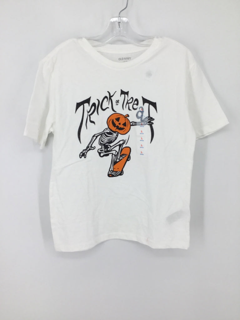 Old Navy Child Size 10 White Halloween T-Shirt