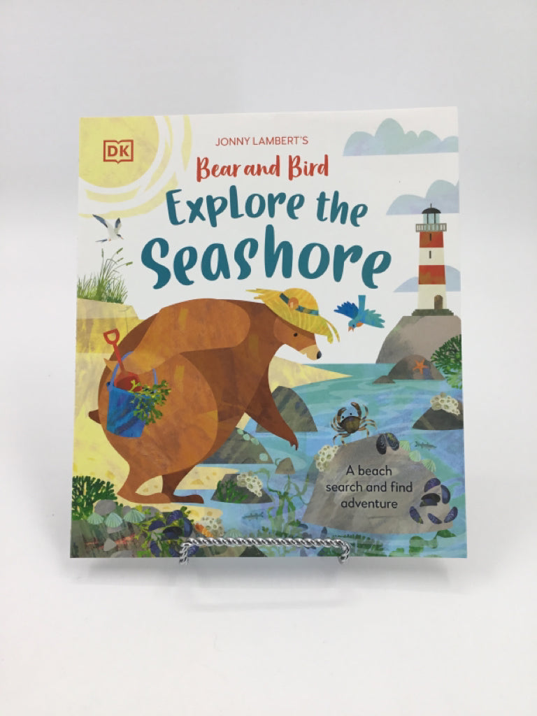 Bear and Bird Explore the Seashore Paperback Book