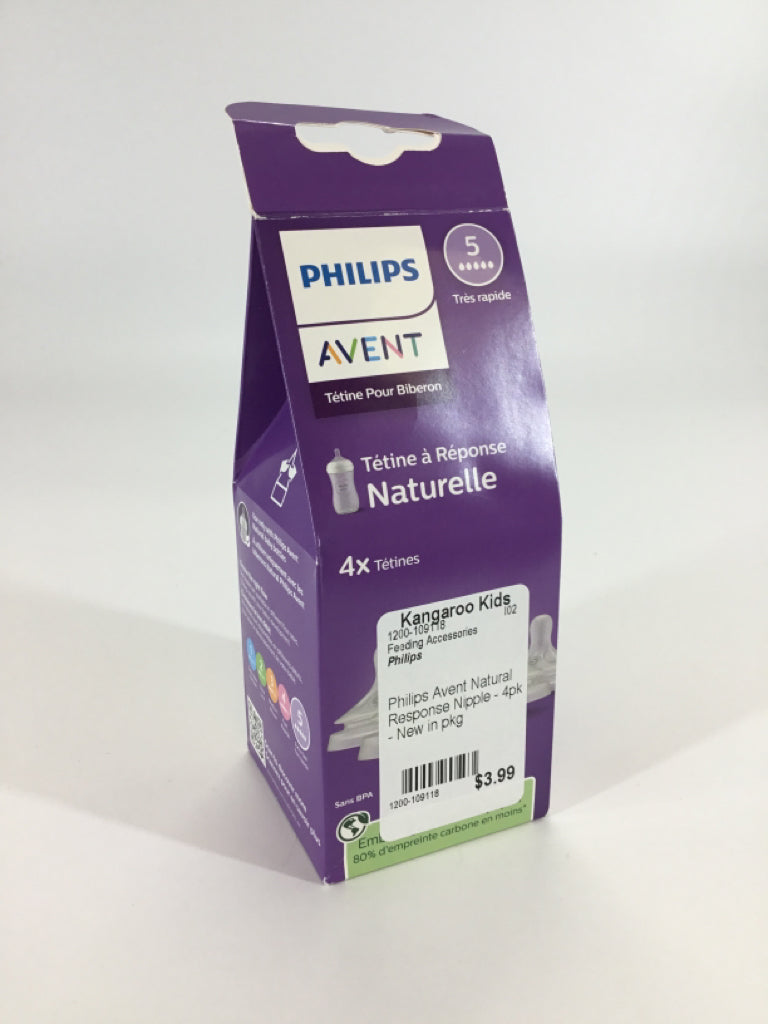 Philips Avent Natural Response Nipple - 4pk - New in pkg