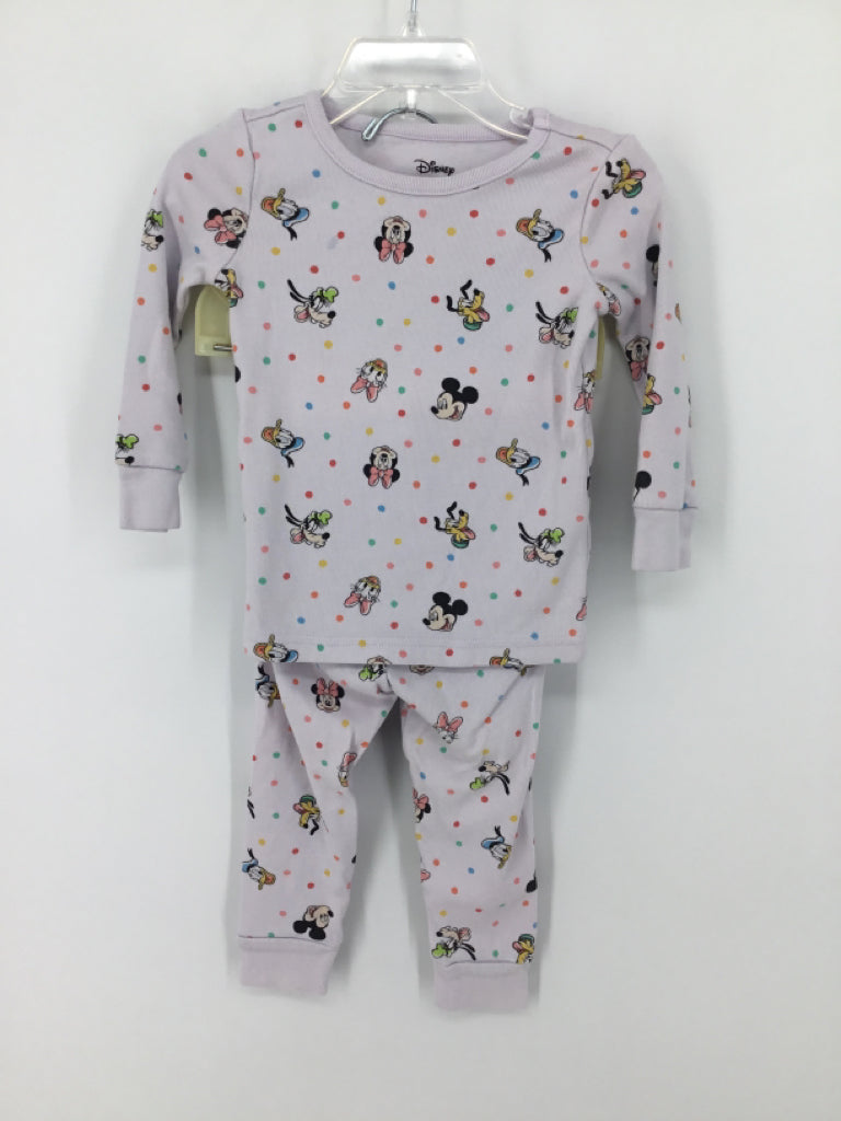 Janie and Jack + Disney Child Size 18-24 Months White Pajamas - girls