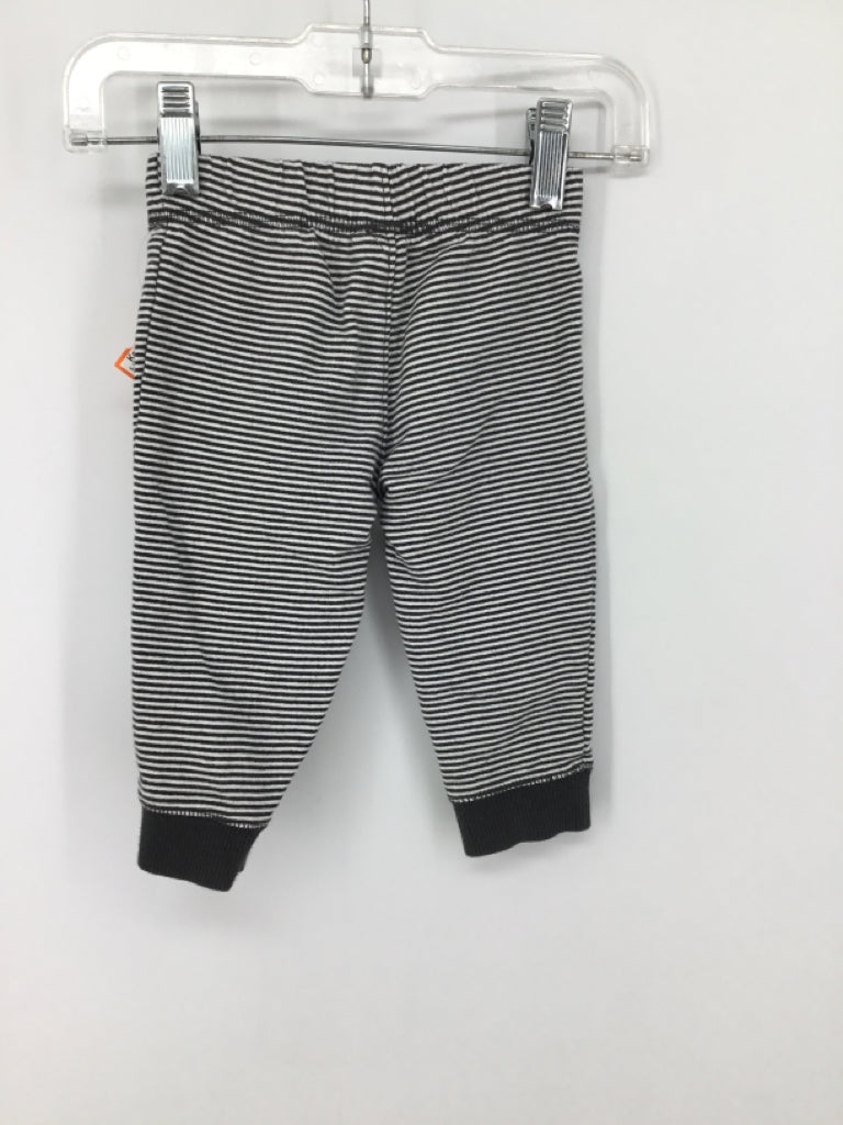 Carter's Child Size 9 Months Gray Stripe Pants - boys