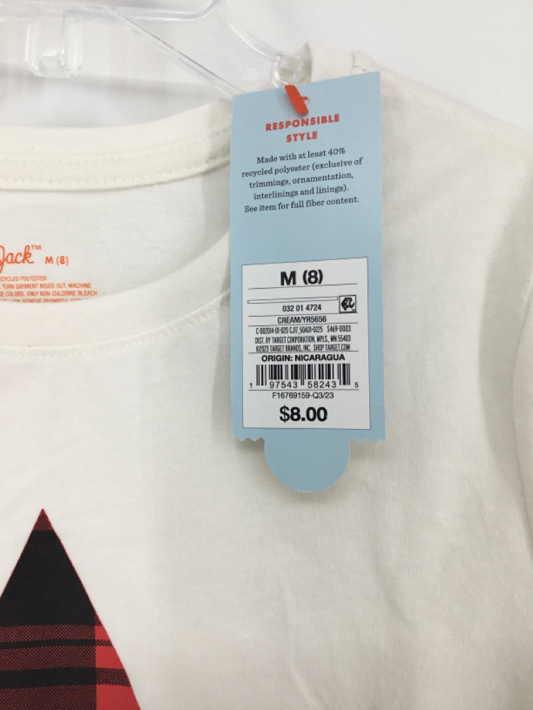 Cat & Jack Child Size 8 White T-shirt - girls
