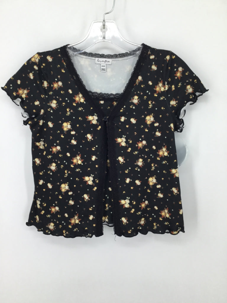 Love Fire Child Size 8 Black Shirt - girls
