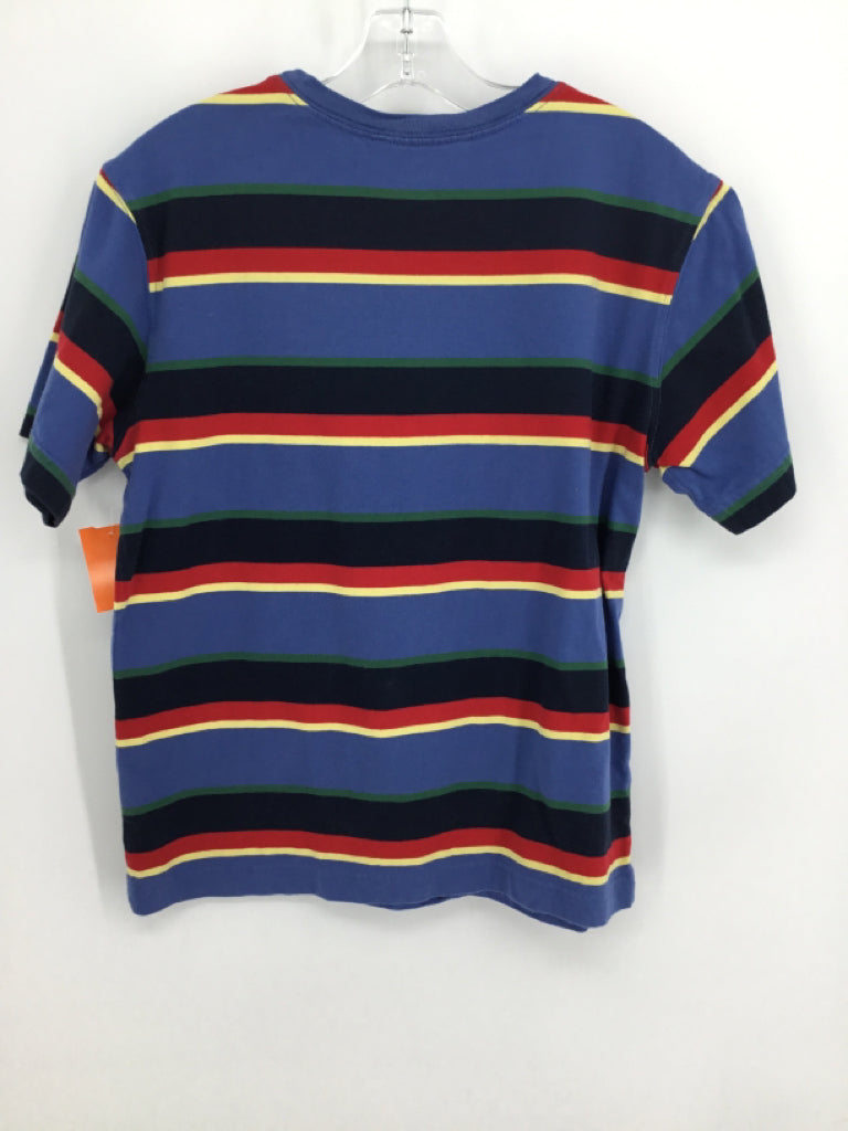 Lands' End Child Size 10 Blue Stripe T-shirt - boys