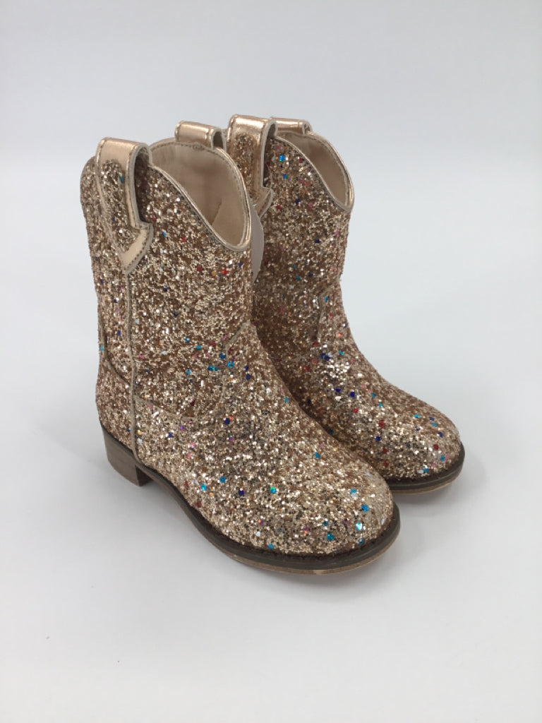 Motasha Child Size 6 Toddler Gold Boots
