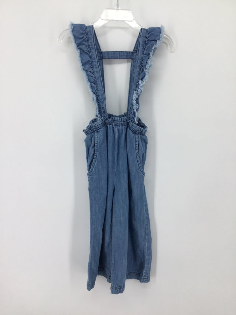 Ruffle Butts Child Size 2 Blue Overalls - girls