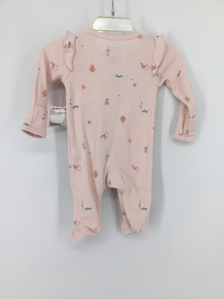 Just One You Made by Carters Child Size Newborn Pink Sleepers