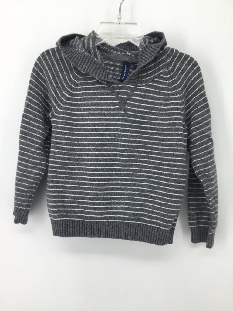 Janie and Jack Child Size 2 Gray Stripe Sweater - boys