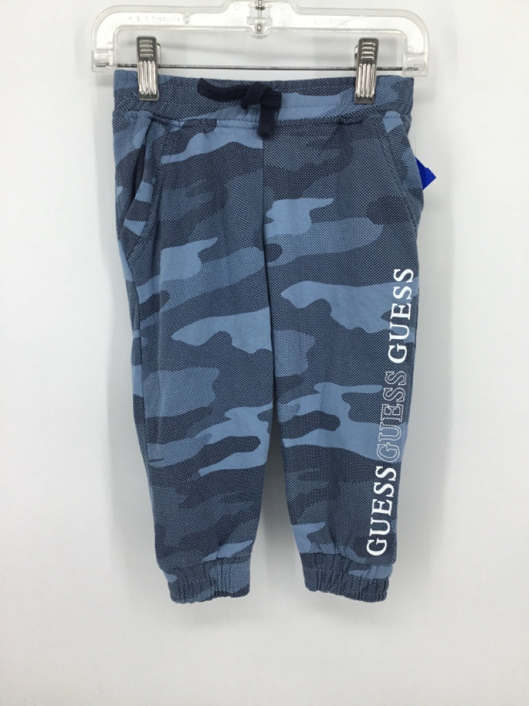 Guess Child Size 2 Blue Camoflage Sweatpants - boys