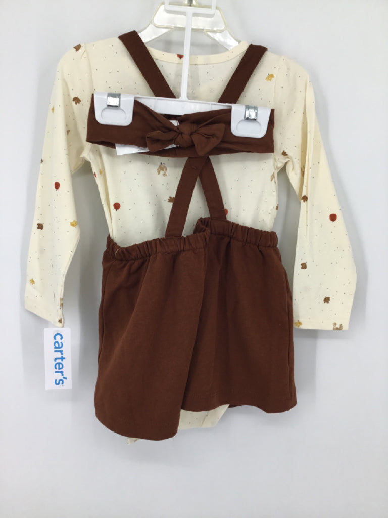 Carter's Child Size 24 Months Brown Thanksgiving Outfit