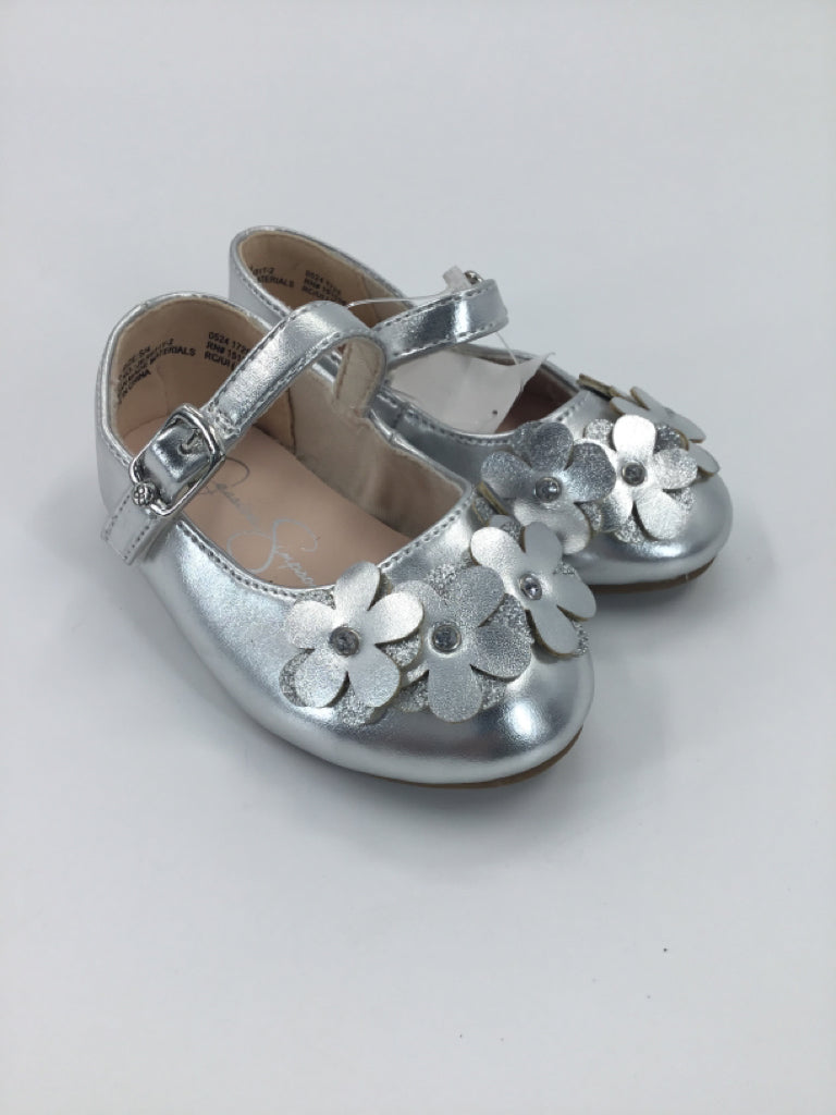 Jessica Simpson Child Size 5 Toddler Silver Dress Shoes