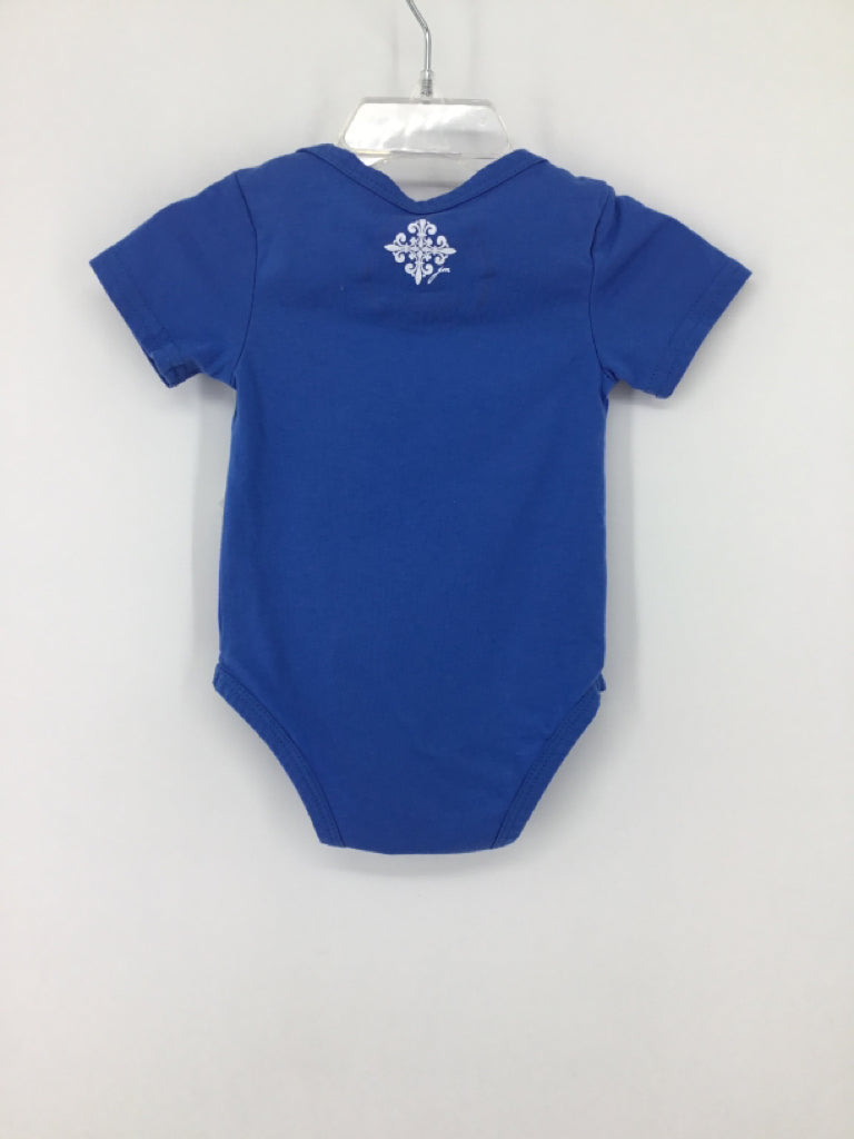 Jane Marie Child Size 6 Months Blue Stars & Stripes Onesie