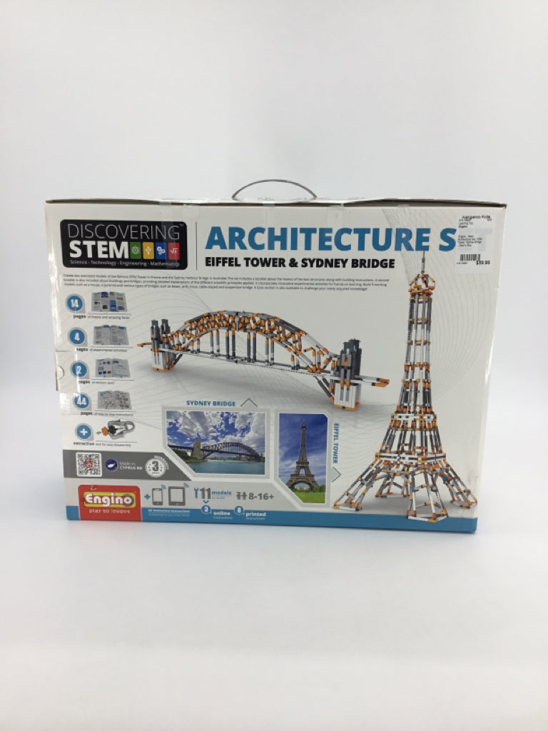 Engino - Stem, Architecture Set: Eiffel Tower, Sydney Bridge