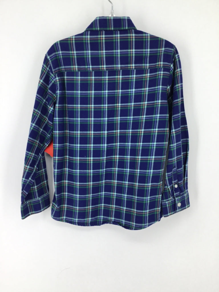 Mayoral Child Size 5 Blue Plaid Shirt - boys
