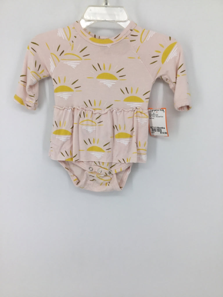 Spearmint Love Child Size 0-3 Months Pink Outfit - girls