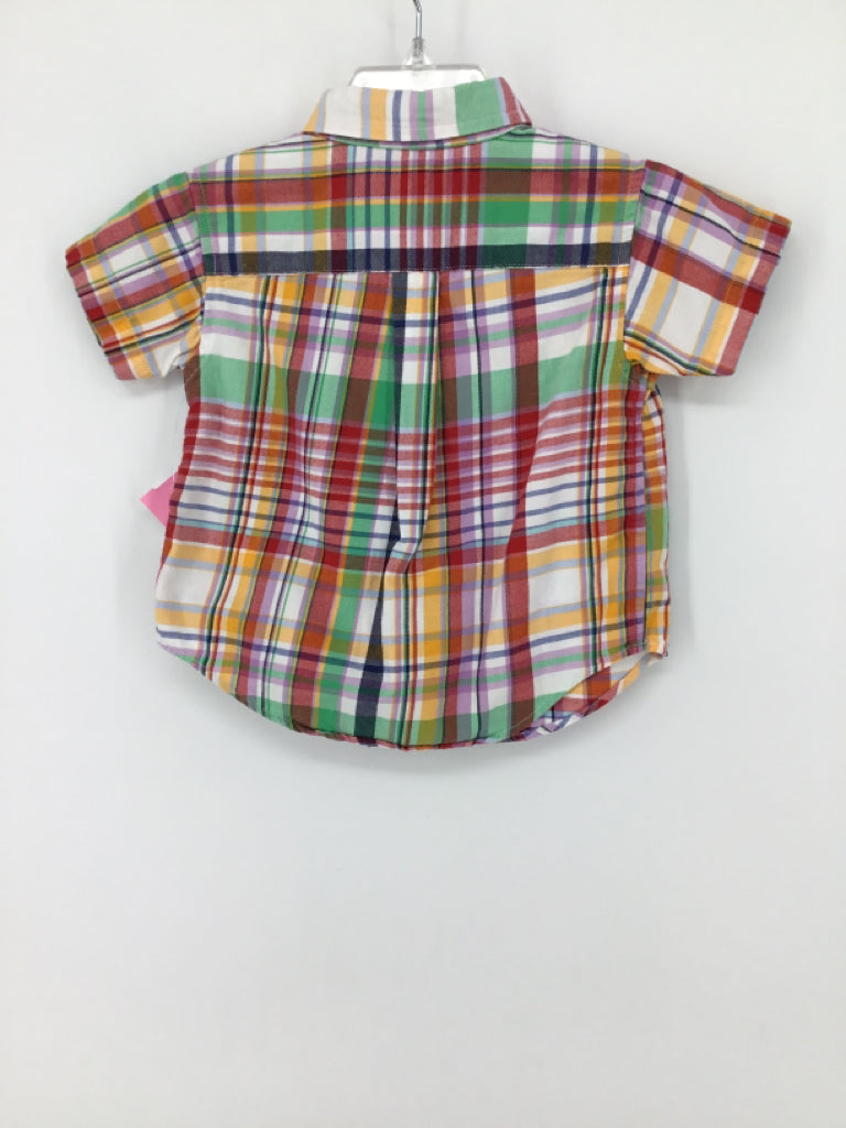 Ralph Lauren Child Size 12 Months Multi-Color Plaid Shirt - boys
