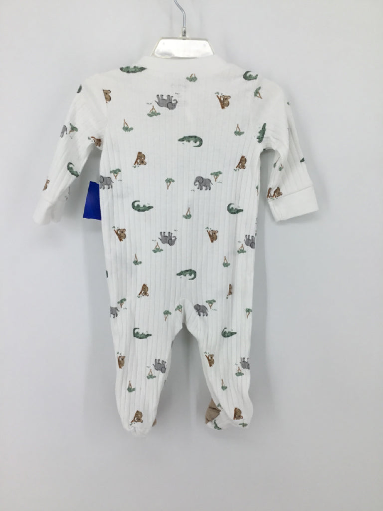 Just One You Made by Carters Child Size 6 Months White Sleepers