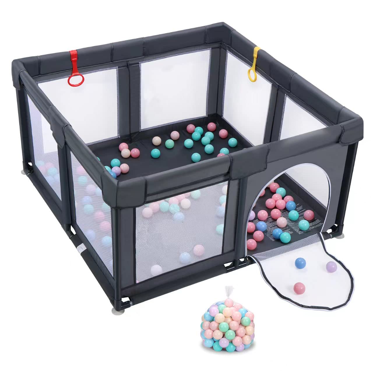 EIH Baby Play Pen - Gray