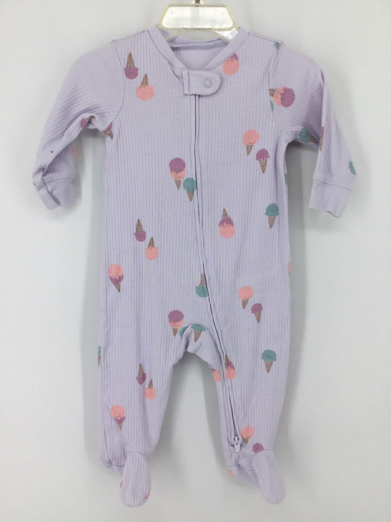 Carter's Child Size 6 Months Purple Sleepers