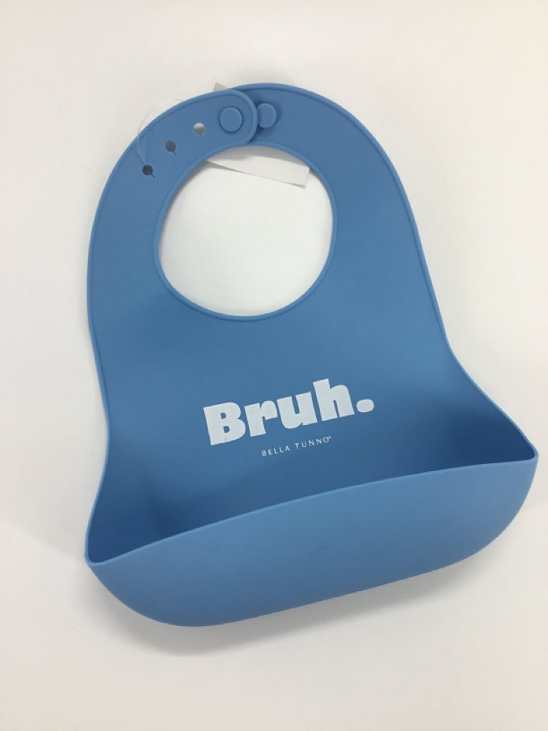 Bella Tunno Blue Silicone Bib
