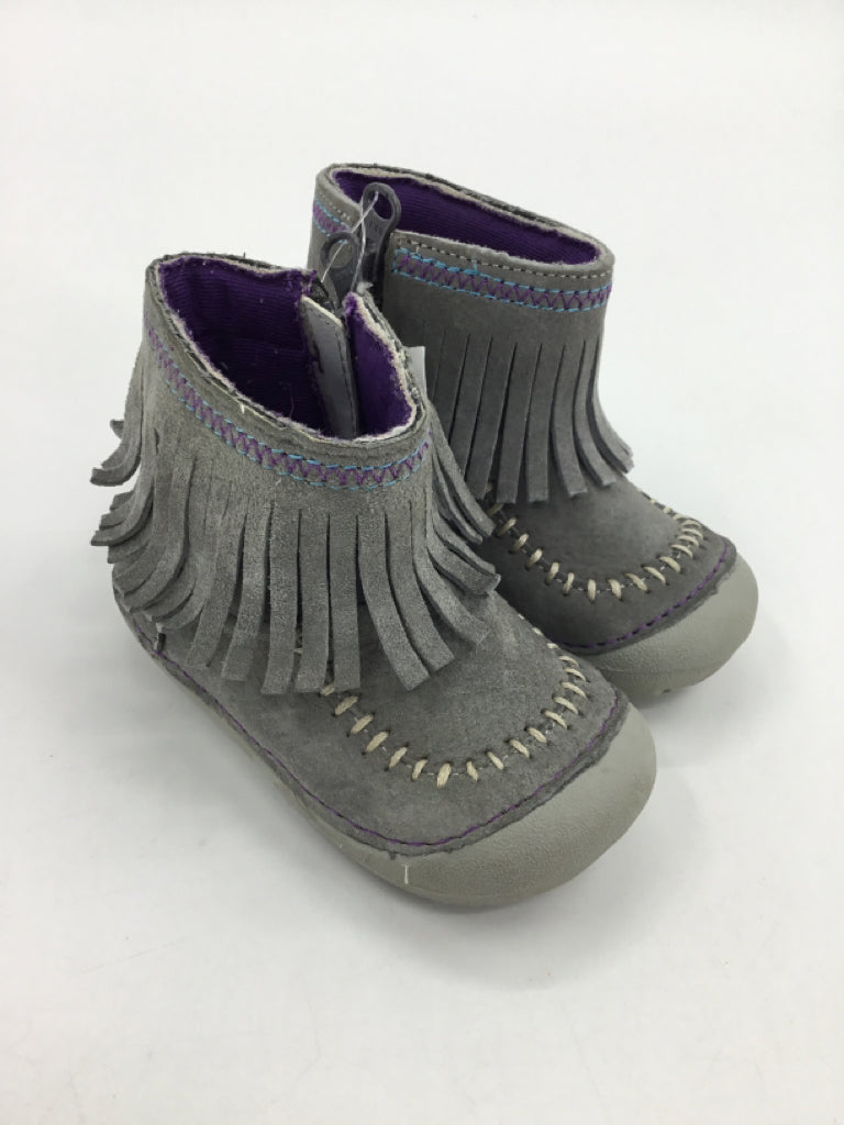Stride Rite Child Size 4 Toddler Gray Boots