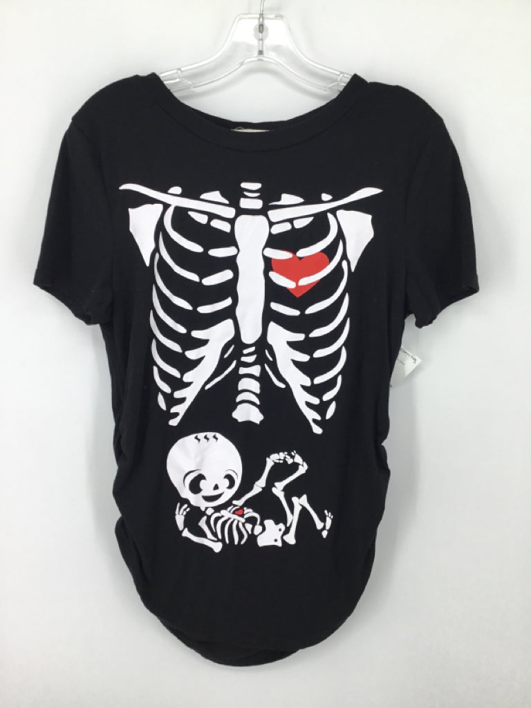 Spadehill Child Size M Black Halloween Maternity Shirt