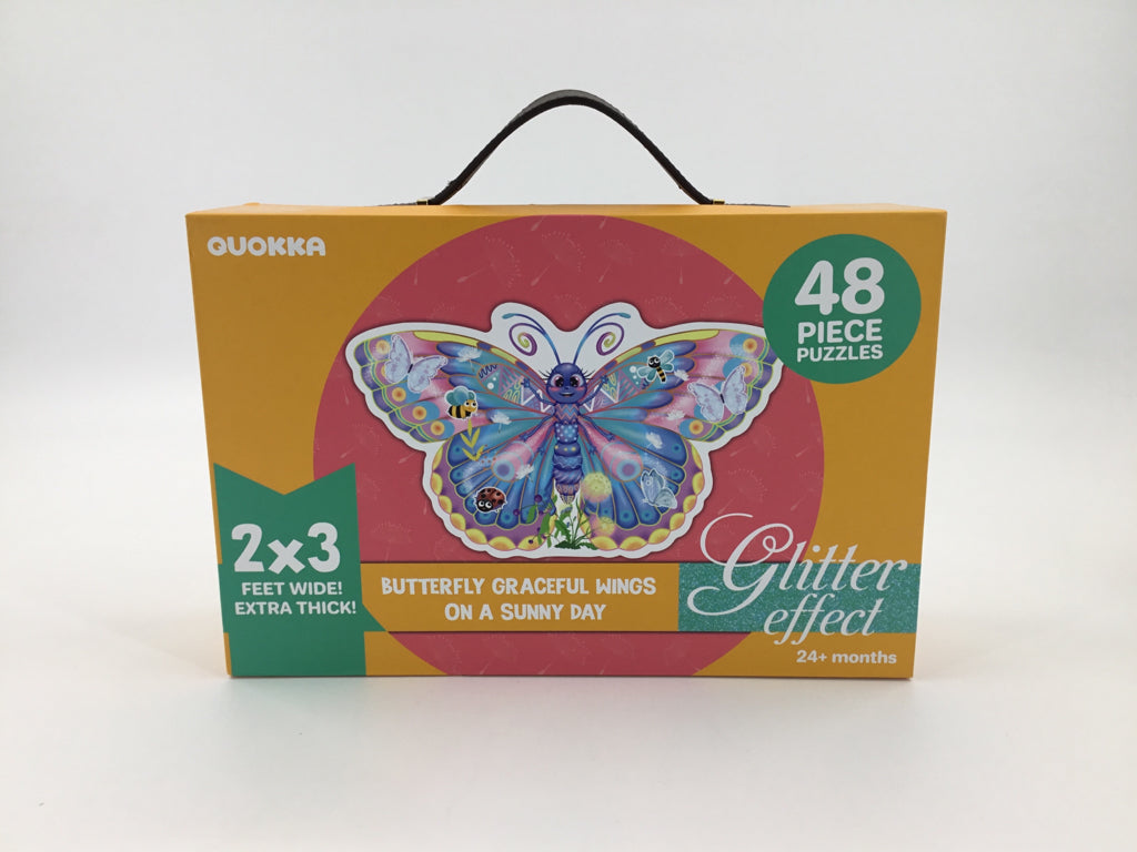 Quokka Butterfly Graceful Wings on a Sunny Day 48pc 2x3ft Puzzle