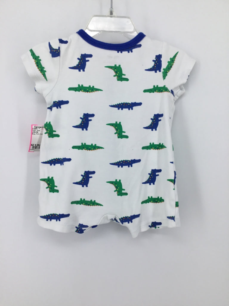 Little Me Child Size 6 Months Blue Print Outfit - boys