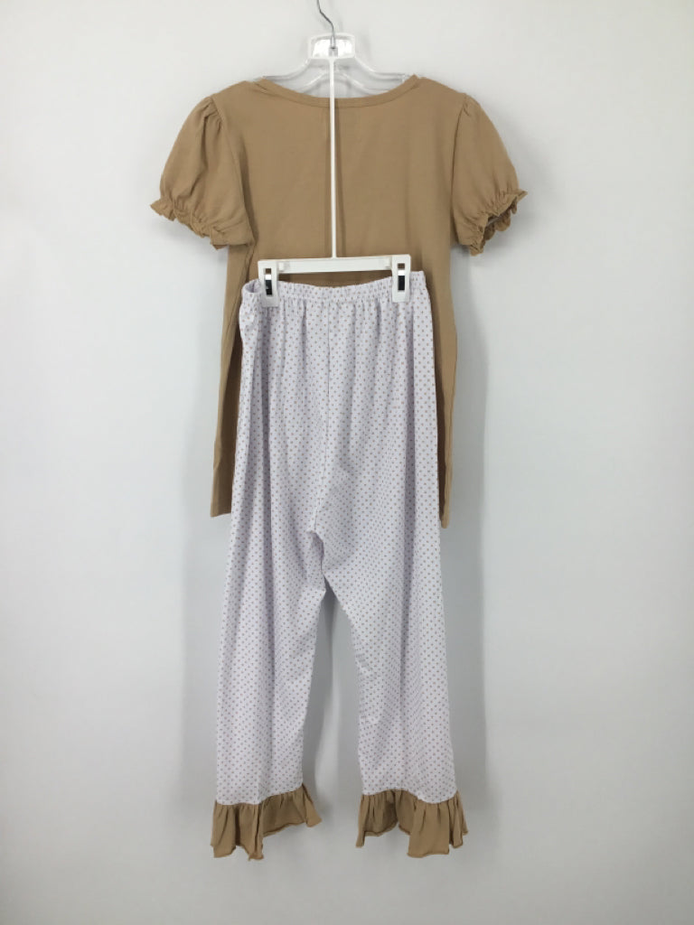Down By the Bay Child Size 10 Tan Thanksgiving Outfit