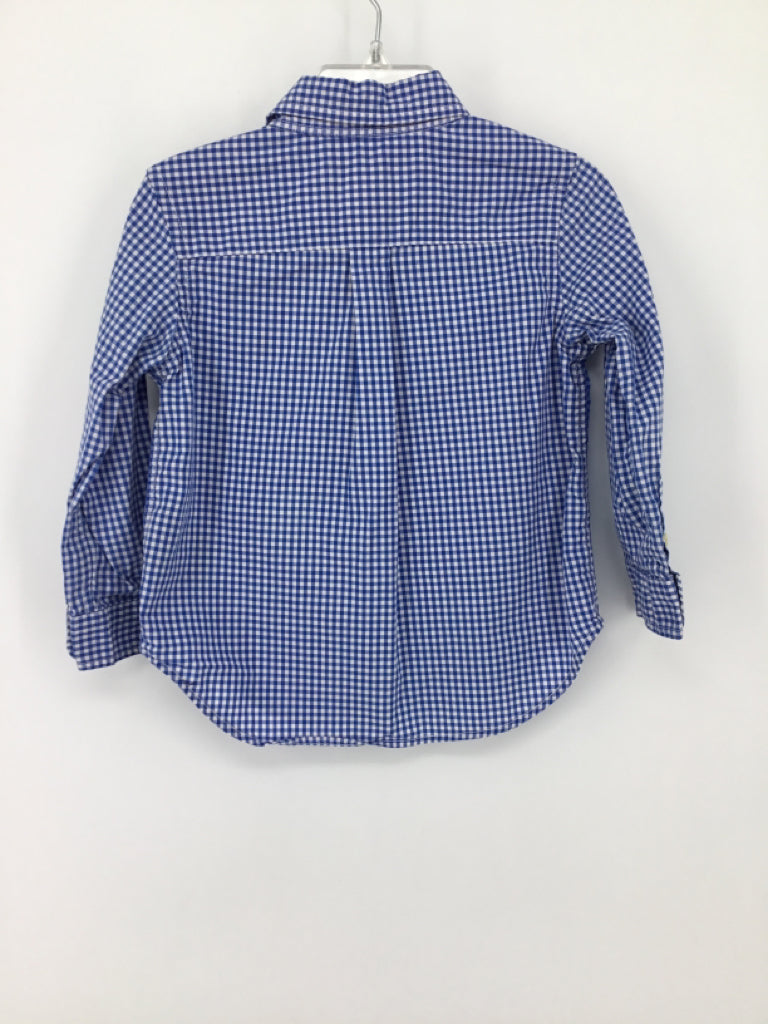 Ralph Lauren Child Size 24 Months Blue Gingham Shirt - boys