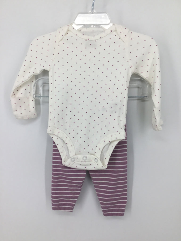 Carter's Child Size 3 Months Purple Outfit - girls