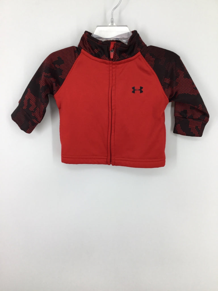 Under Armour Child Size 0-3 Months Red Solid Jacket - boys