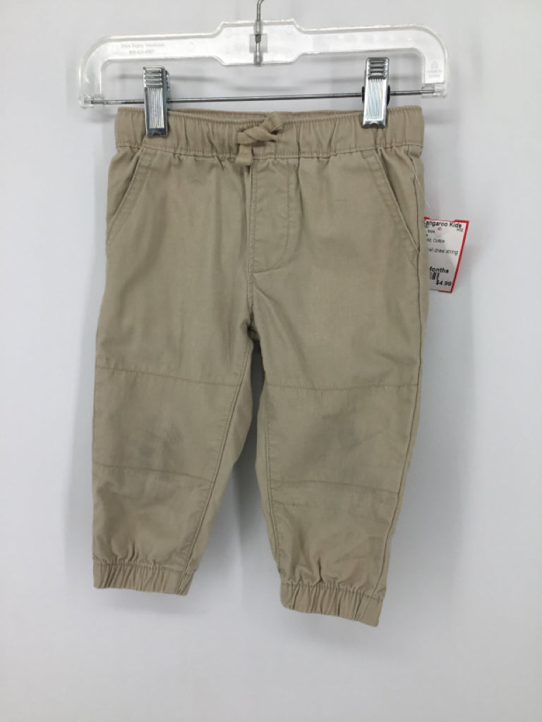 Carter's Child Size 12 Months Tan Solid Pants - boys