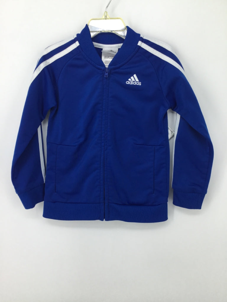 Adidas Child Size 3 Blue Solid Jacket - boys