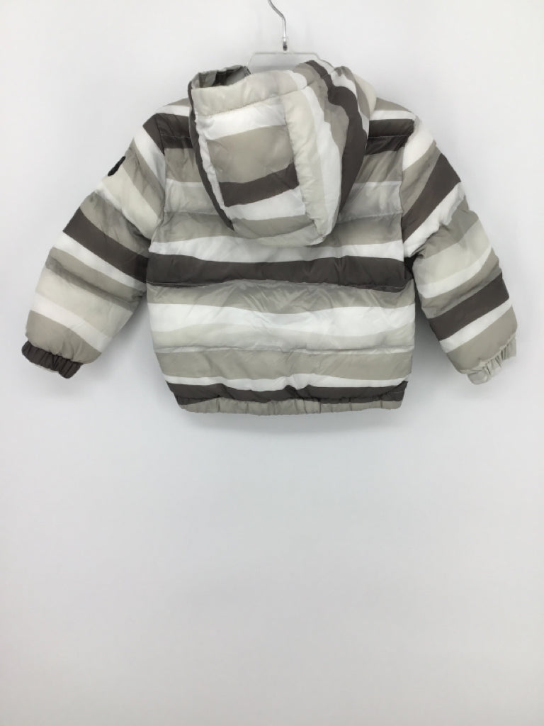 Miles the Label Child Size 24 Months Gray Stripe Outerwear - boys