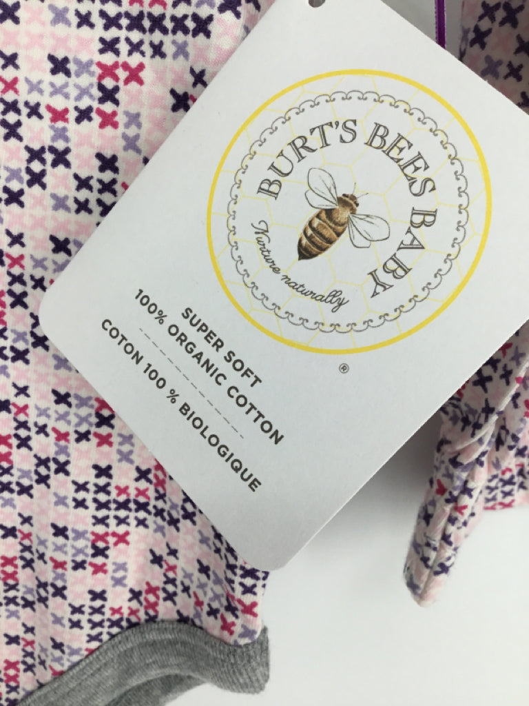 Burt's Bees Baby Child Size 6-9 Months Pink Onesie