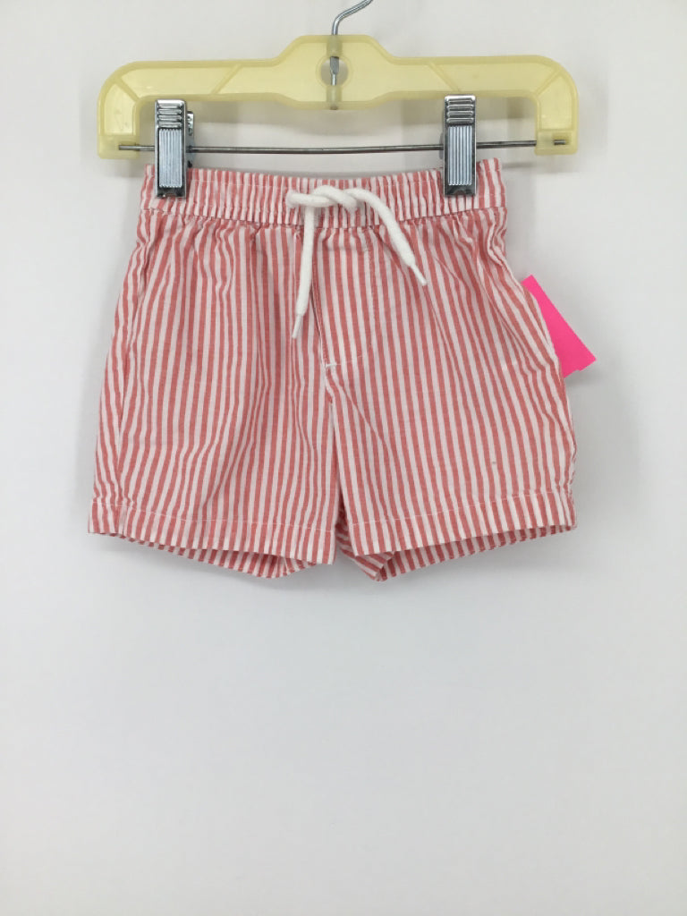 Baby Gap Child Size 6-12 Months Red Stripe Shorts - boys