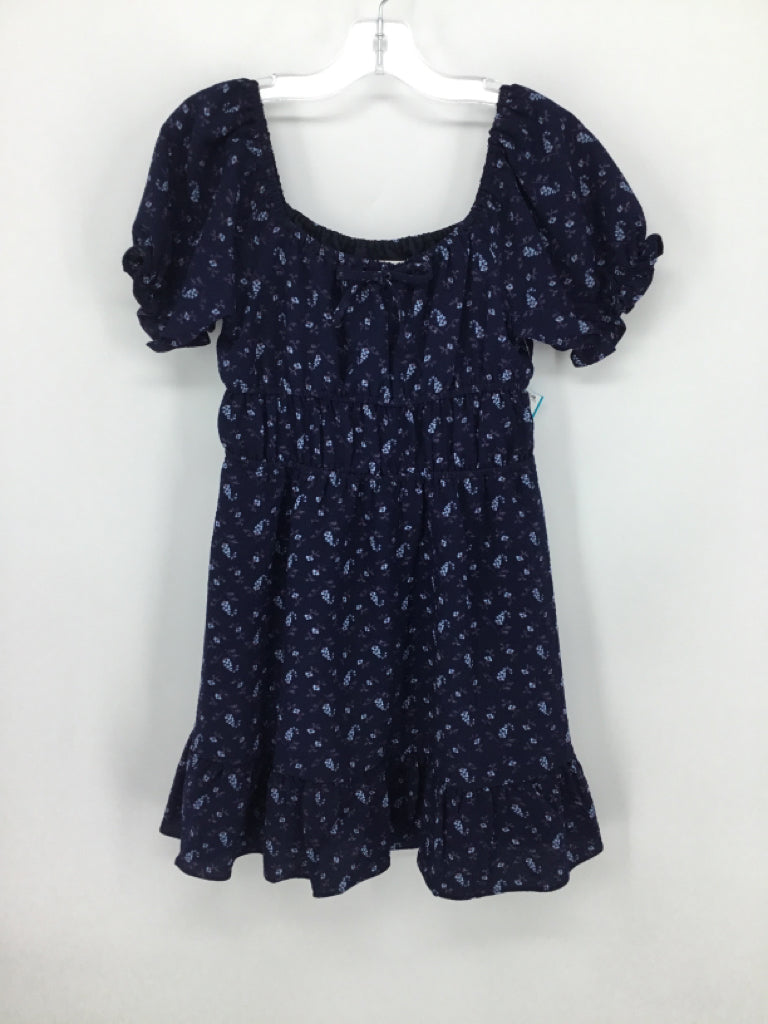 Treasure & Bond Child Size 8 Navy Dress - girls