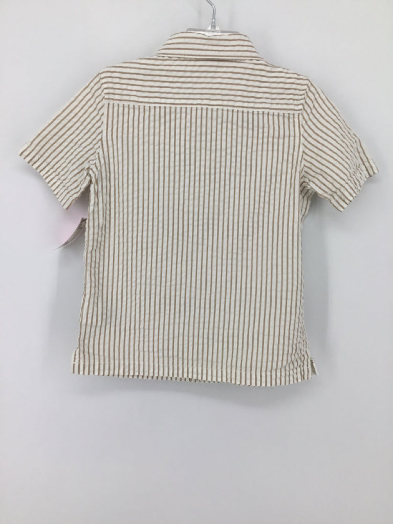 Baby Gap Child Size 4 Tan Stripe Shirt - boys