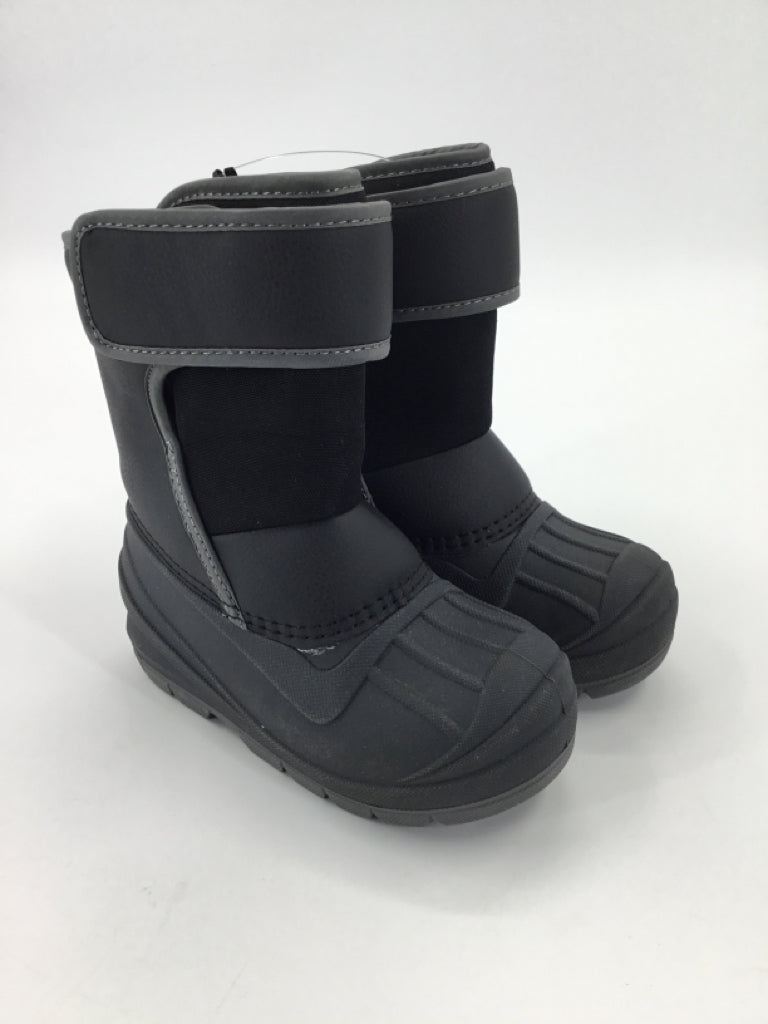 Cat & Jack Child Size 9 Toddler Black Rain/Snow Boots