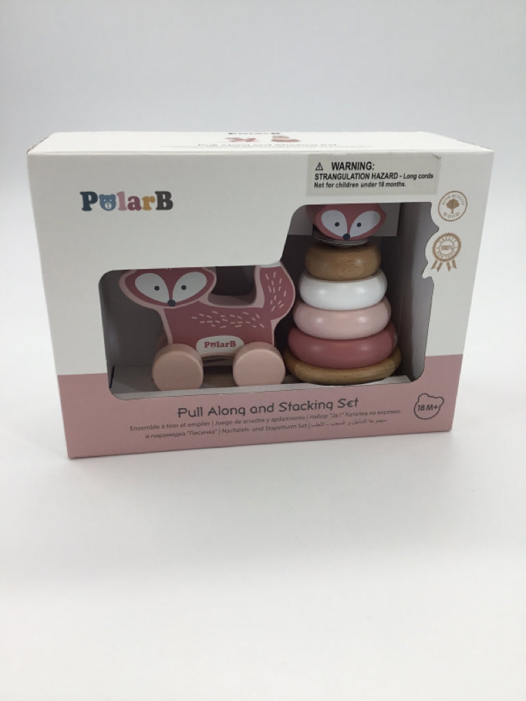Polar B Fox Pull-Along and Stacking Set