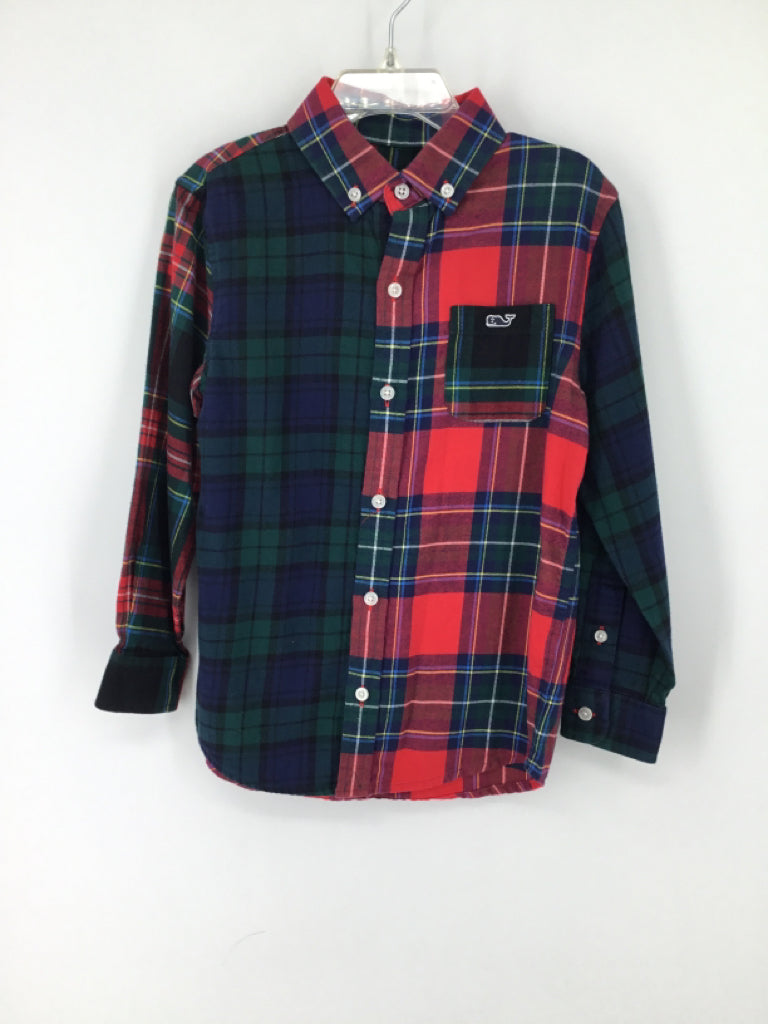 vineyard vines Child Size 5 Multi-Color Plaid Shirt - boys