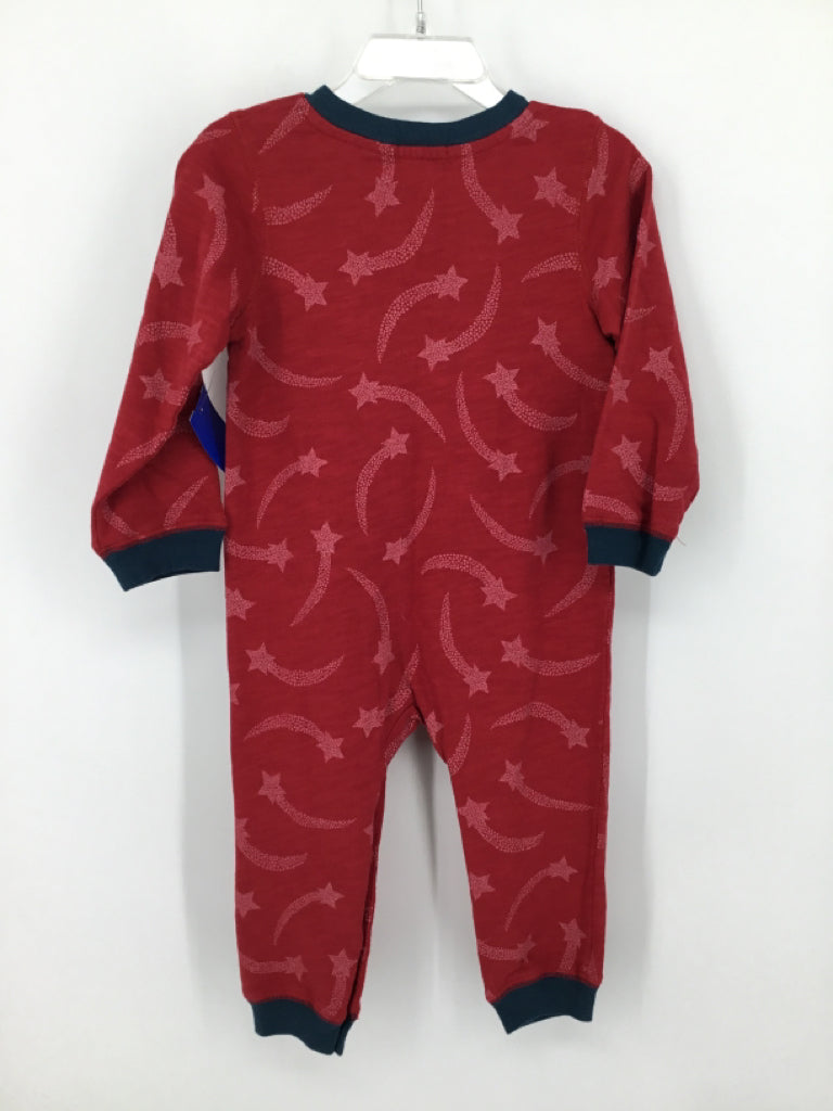 peek Child Size 18-24 Months Red Print Outfit - boys