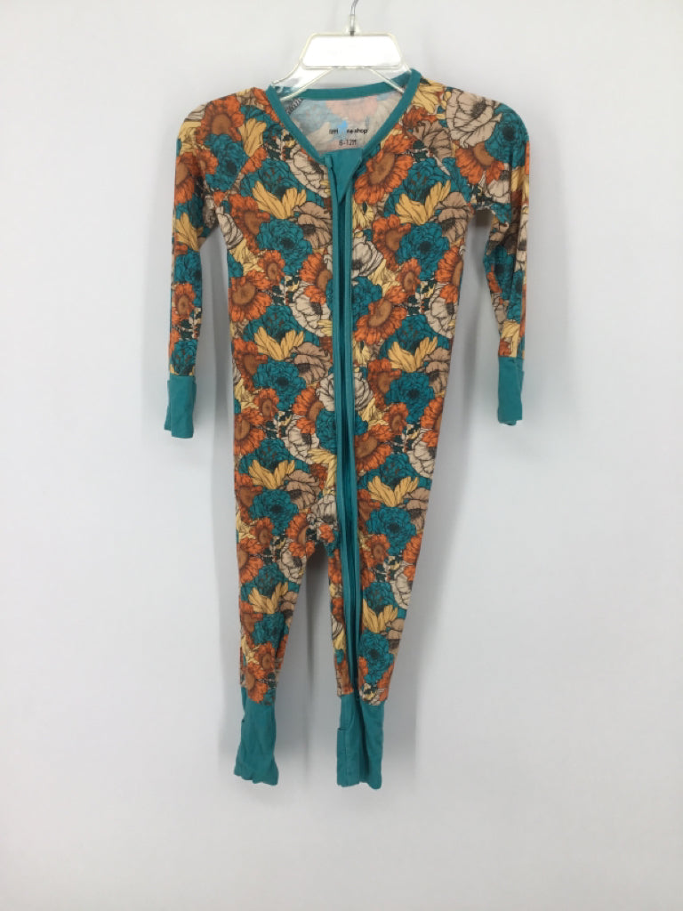 Little One Shop Child Size 6-12 Months Teal Pajamas - girls